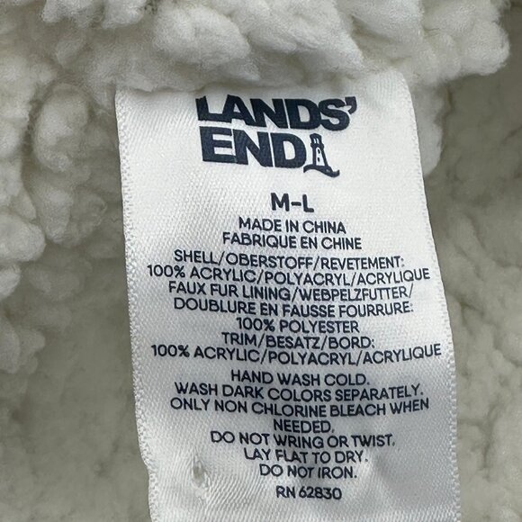 Lands' End Kids' Fleece Lined Winter Ear Flap Fair Isle Hat with Pom Pom - Picture 6 of 8